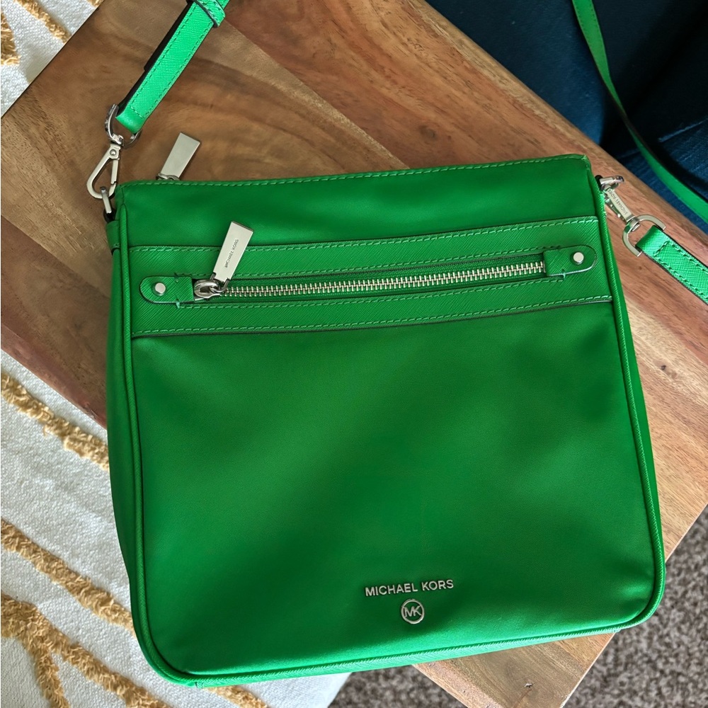 MICHAEL KORS nylon green crossbody
